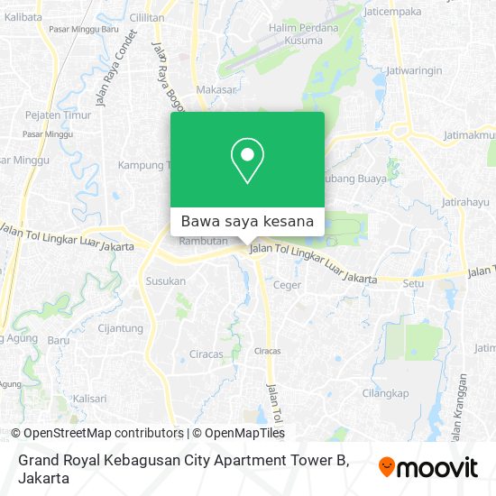 Peta Grand Royal Kebagusan City Apartment Tower B