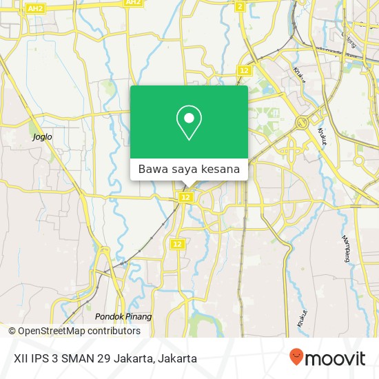 Peta XII IPS 3 SMAN 29 Jakarta