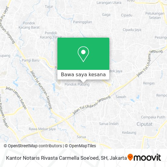 Peta Kantor Notaris Rivasta Carmella Soe'oed, SH
