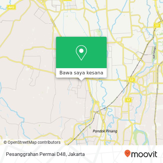 Peta Pesanggrahan Permai D48
