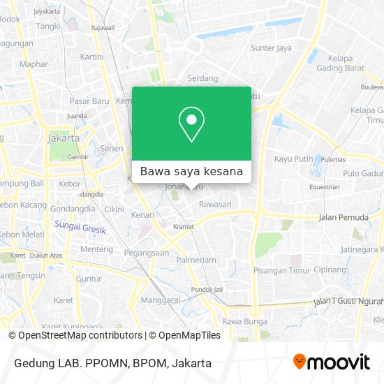 Peta Gedung LAB. PPOMN, BPOM