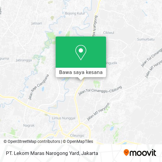 Peta PT. Lekom Maras Narogong Yard