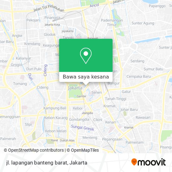 Peta jl. lapangan banteng barat