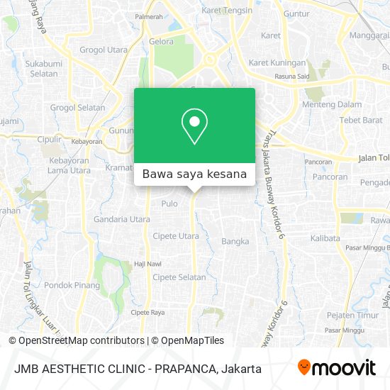 Peta JMB AESTHETIC CLINIC - PRAPANCA