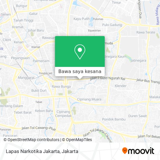 Peta Lapas Narkotika Jakarta