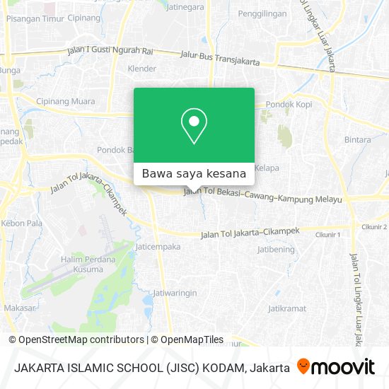Peta JAKARTA ISLAMIC SCHOOL (JISC) KODAM