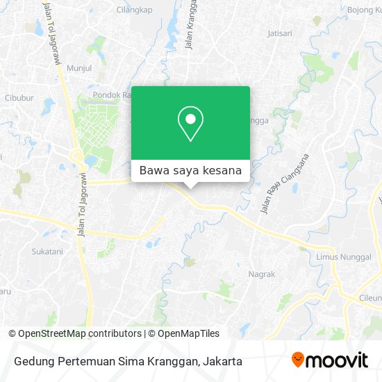 Peta Gedung Pertemuan Sima Kranggan