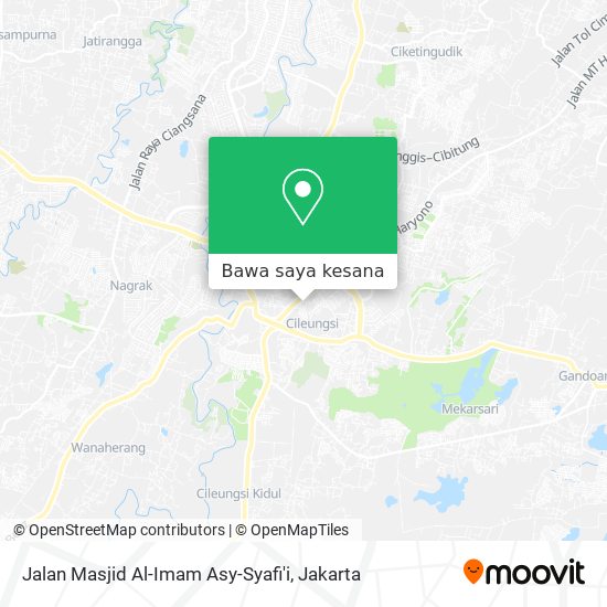 Peta Jalan Masjid Al-Imam Asy-Syafi'i