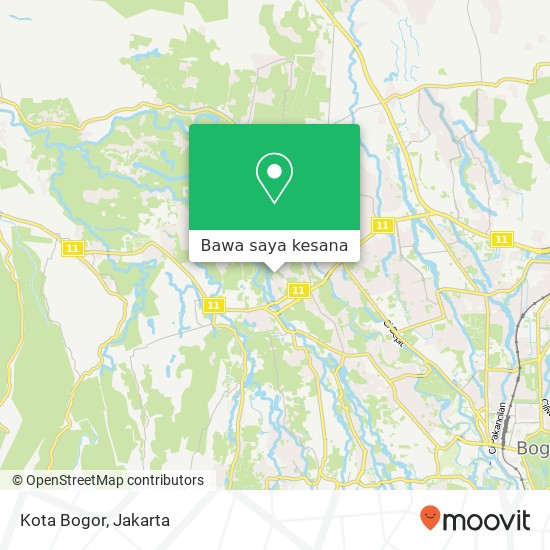 Peta Kota Bogor