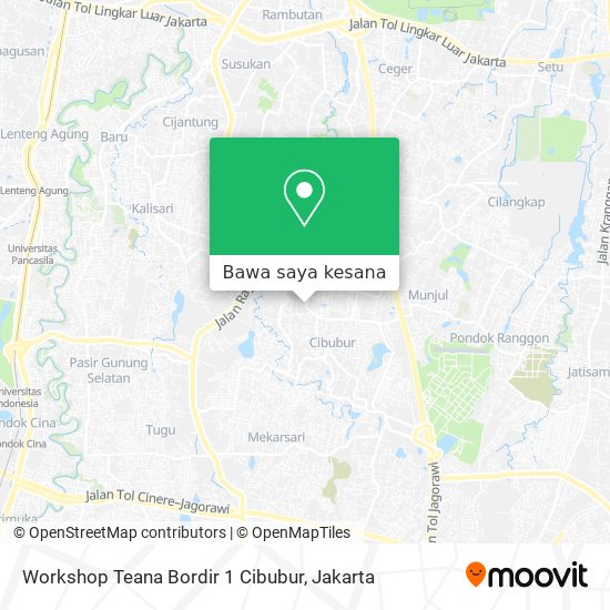 Peta Workshop Teana Bordir 1 Cibubur