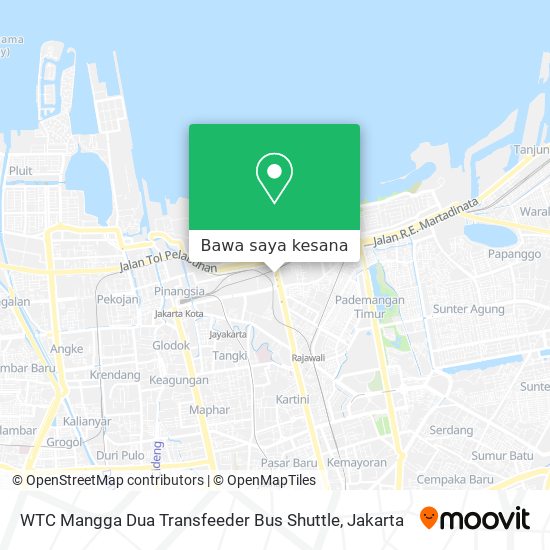 Peta WTC Mangga Dua Transfeeder Bus Shuttle