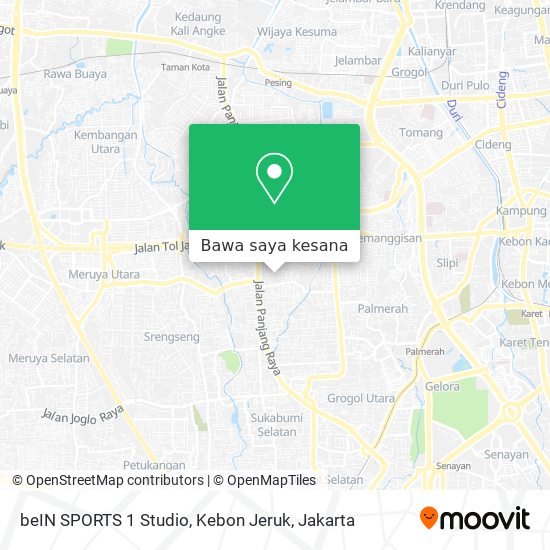Peta beIN SPORTS 1 Studio, Kebon Jeruk