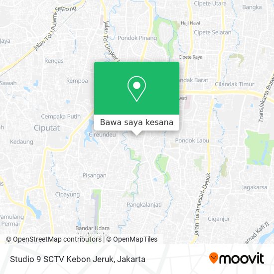 Peta Studio 9 SCTV Kebon Jeruk