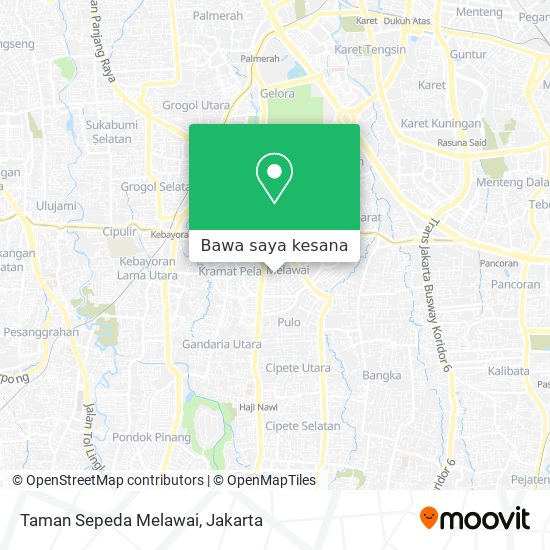 Peta Taman Sepeda Melawai