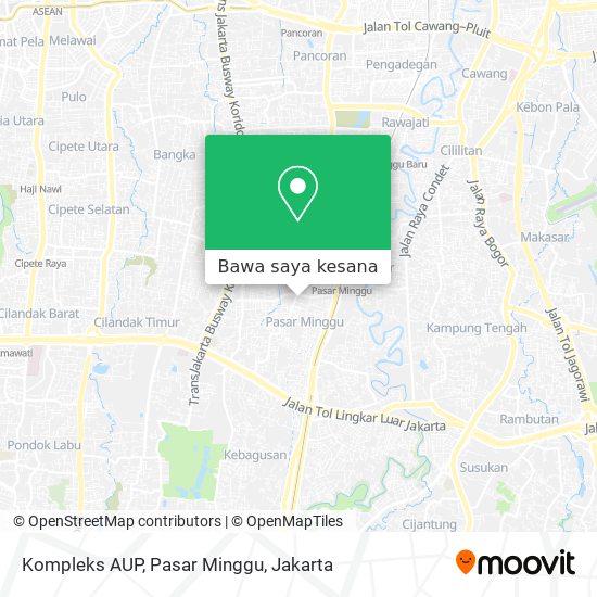 Peta Kompleks AUP, Pasar Minggu