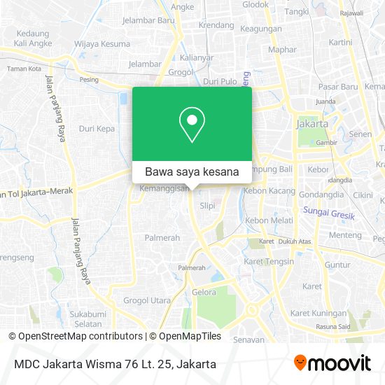 Peta MDC Jakarta Wisma 76 Lt. 25