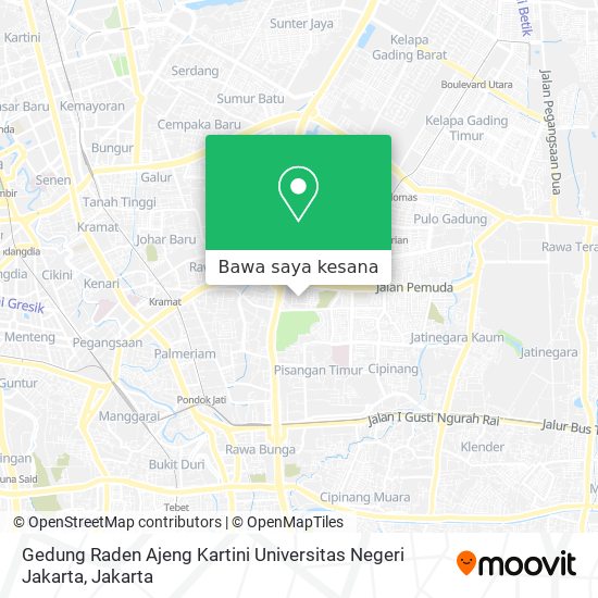 Peta Gedung Raden Ajeng Kartini Universitas Negeri Jakarta