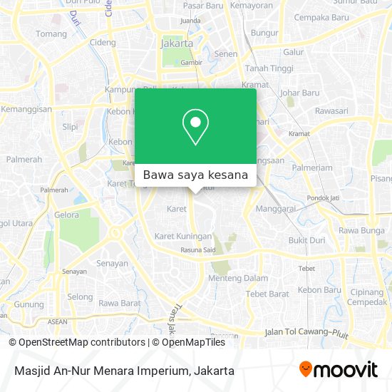 Peta Masjid An-Nur Menara Imperium