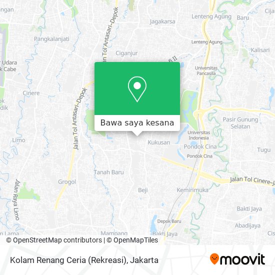 Peta Kolam Renang Ceria (Rekreasi)