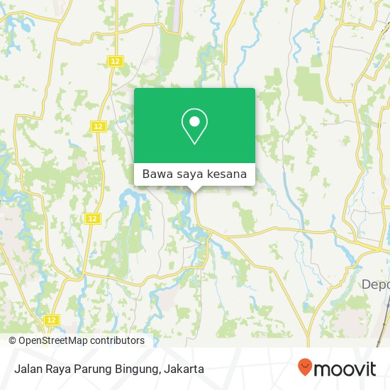 Peta Jalan Raya Parung Bingung