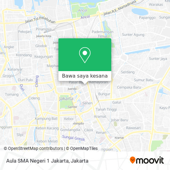 Peta Aula SMA Negeri 1 Jakarta