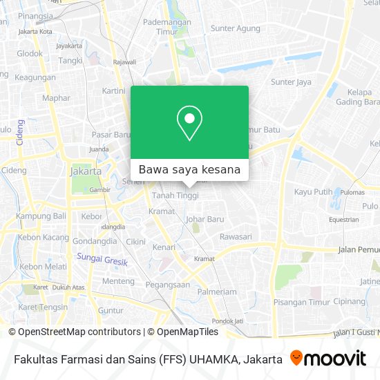 Peta Fakultas Farmasi dan Sains (FFS) UHAMKA