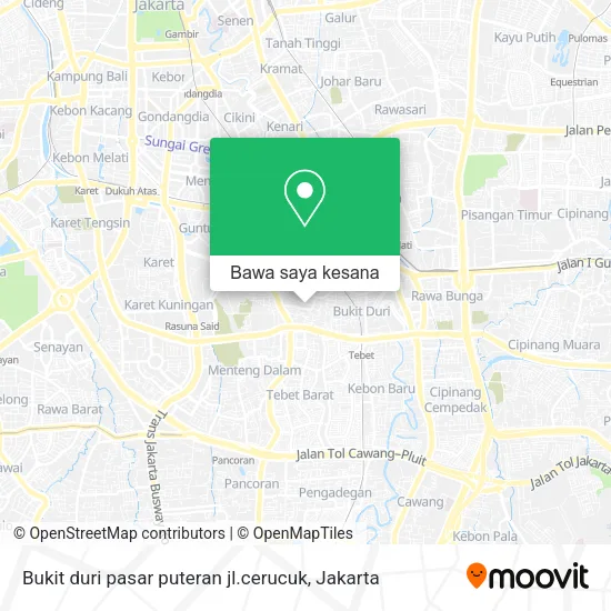Peta Bukit duri pasar puteran jl.cerucuk