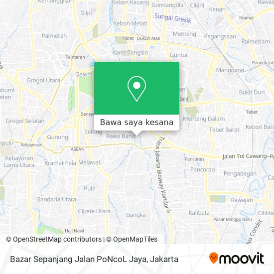 Peta Bazar Sepanjang Jalan PoNcoL Jaya