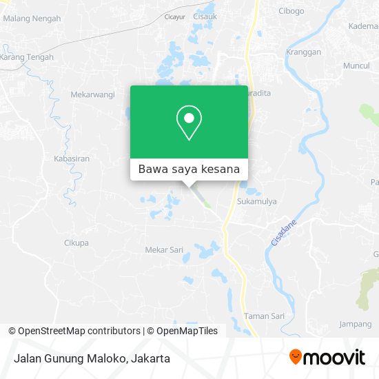 Peta Jalan Gunung Maloko