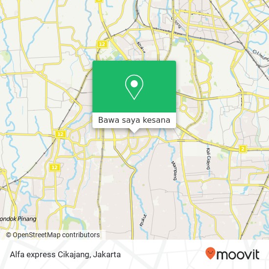 Peta Alfa express Cikajang