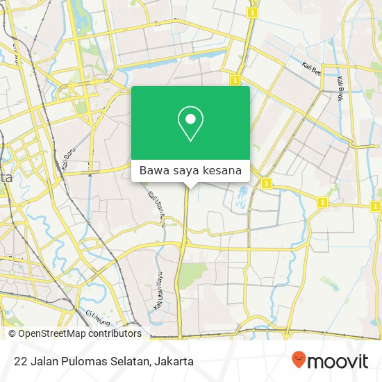 Peta 22 Jalan Pulomas Selatan