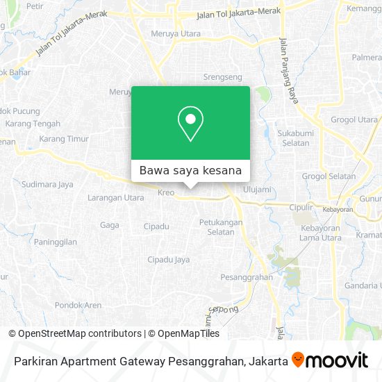 Peta Parkiran Apartment Gateway Pesanggrahan