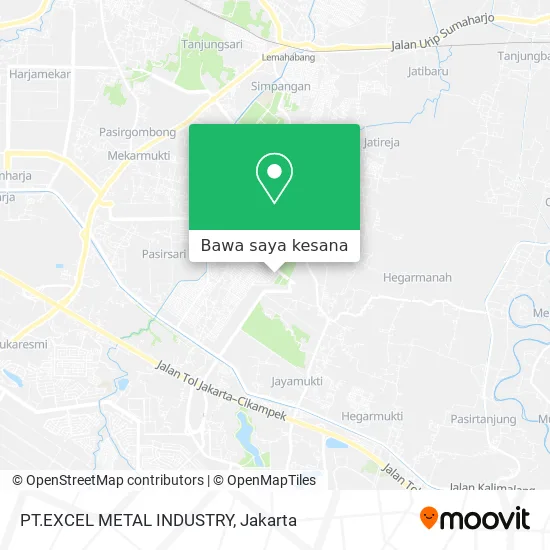 Peta PT.EXCEL METAL INDUSTRY