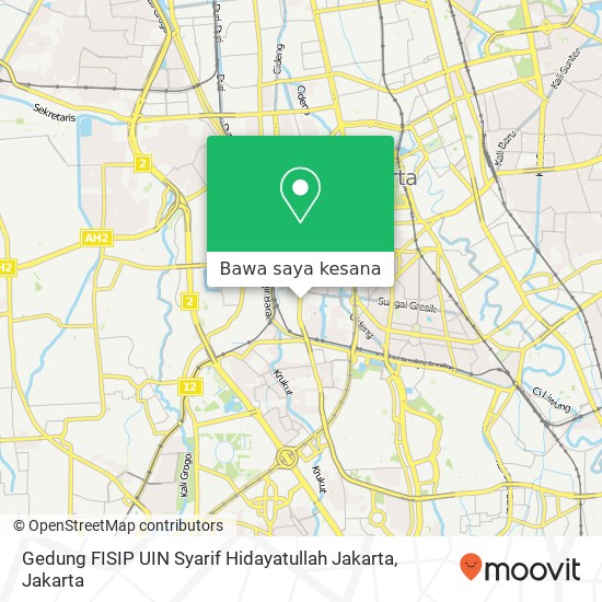 Peta Gedung FISIP UIN Syarif Hidayatullah Jakarta