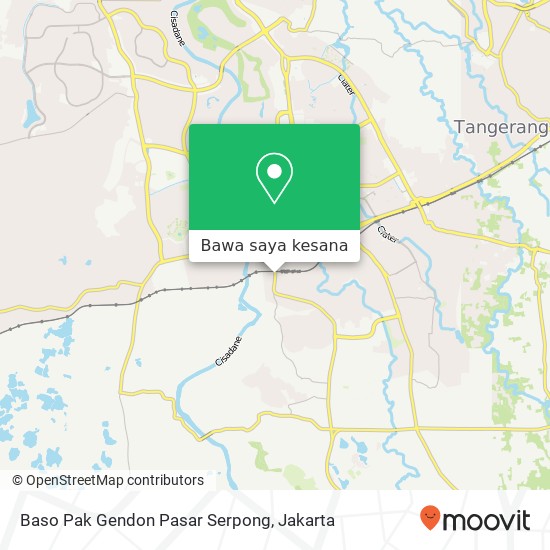 Peta Baso Pak Gendon Pasar Serpong