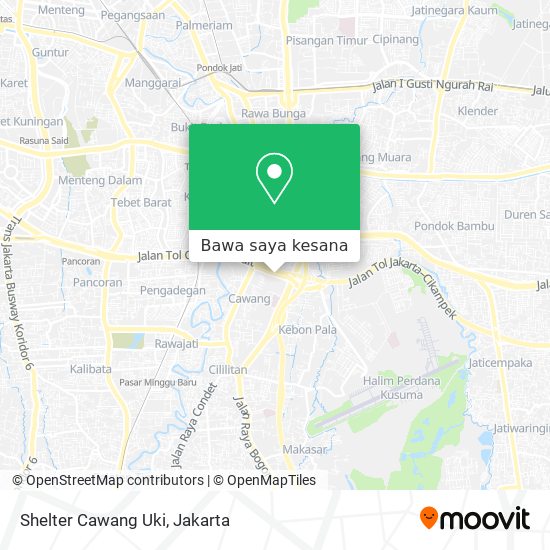 Peta Shelter Cawang Uki