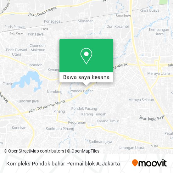 Peta Kompleks Pondok bahar Permai blok A