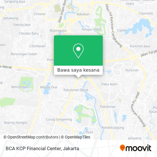 Peta BCA KCP Financial Center