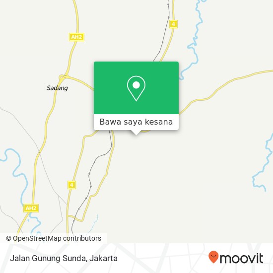 Peta Jalan Gunung Sunda