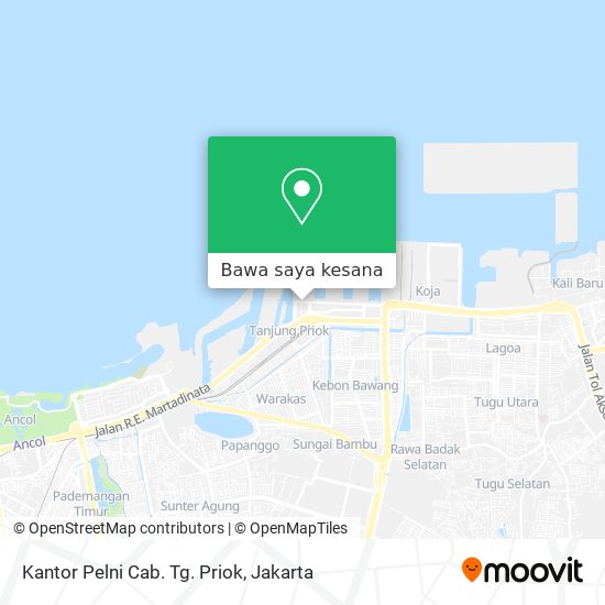 Peta Kantor Pelni Cab. Tg. Priok