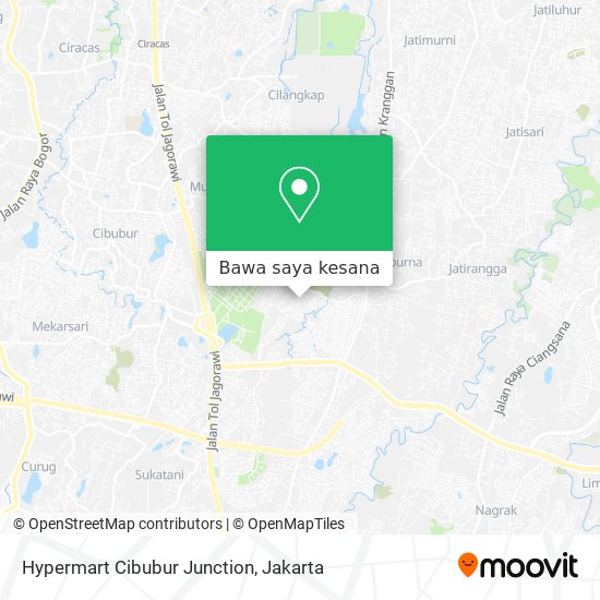 Peta Hypermart Cibubur Junction