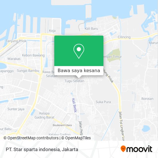 Peta PT. Star sparta indonesia
