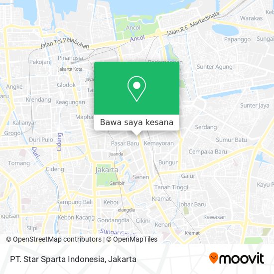 Peta PT. Star Sparta Indonesia