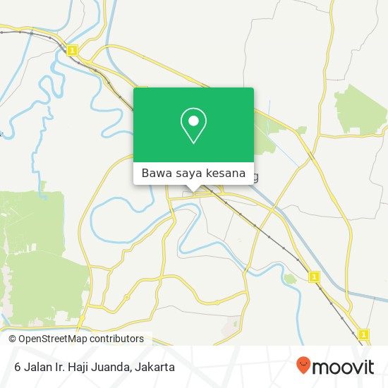 Peta 6 Jalan Ir. Haji Juanda