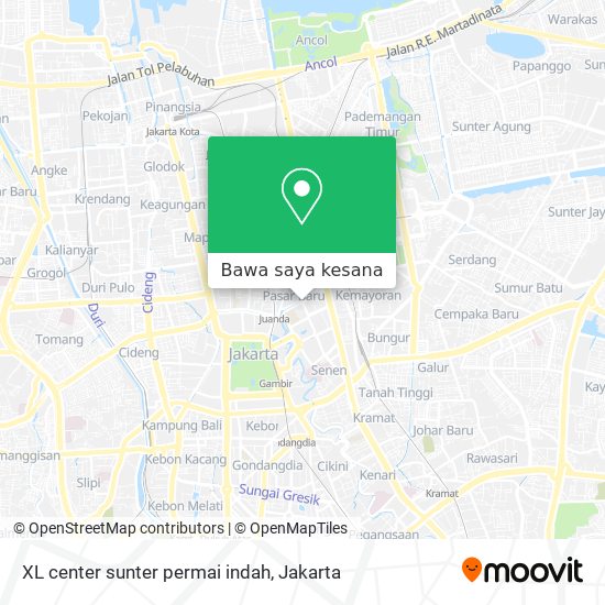 Peta XL center sunter permai indah