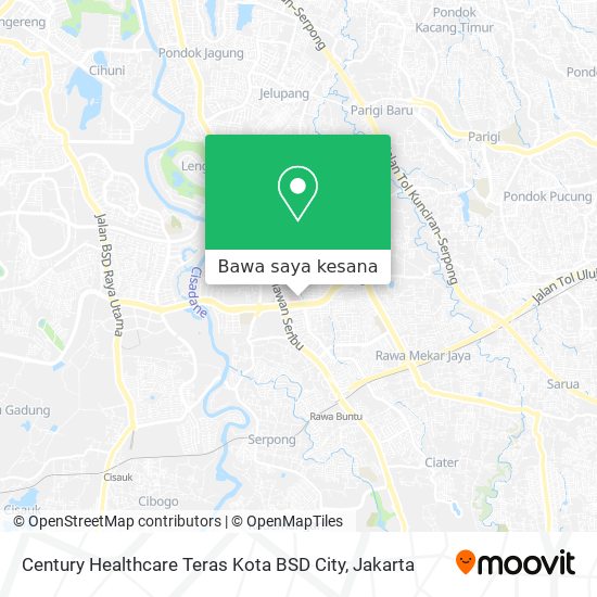 Peta Century Healthcare Teras Kota BSD City