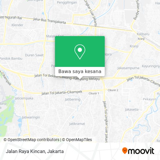 Peta Jalan Raya Kincan