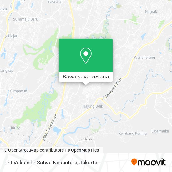 Peta PT.Vaksindo Satwa Nusantara