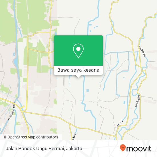 Peta Jalan Pondok Ungu Permai