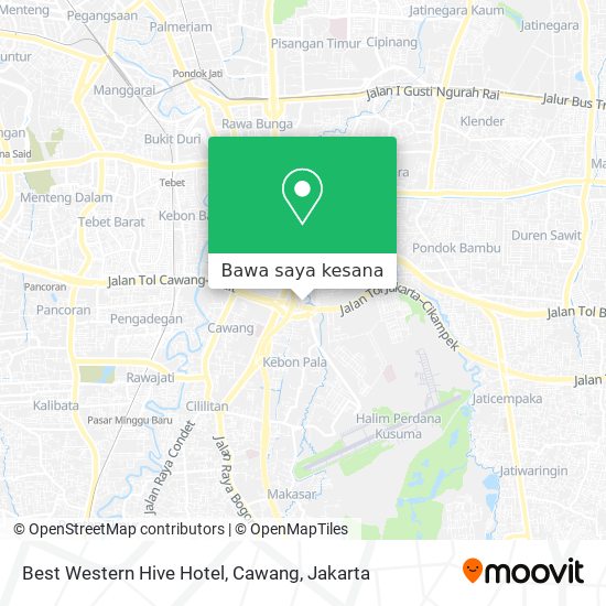 Peta Best Western Hive Hotel, Cawang